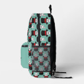 Schattigee konijn in Wizard Pet Pattern Bedrukte Rugzak (Rechts)