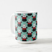 Schattigee konijn in Wizard Pet Pattern Koffiemok (Voorkant links)