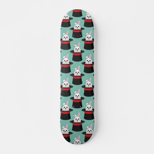 Schattigee konijn in Wizard Pet Pattern Persoonlijk Skateboard (Voorkant)