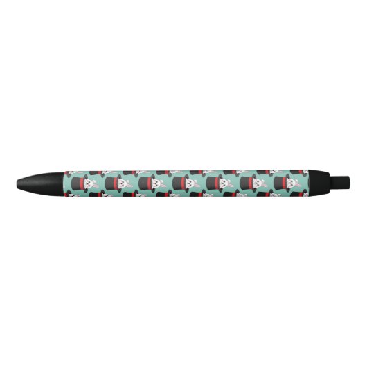 Schattigee konijn in Wizard Pet Pattern Zwarte Inkt Pen (Voorkant)