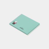 Schattigee konijn in Wizard Pet Personaliseren Post-it® Notes (Schuin)
