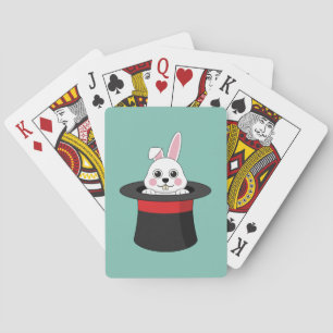 Schattigee konijn in Wizard Pet Pokerkaarten