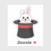 Schattigee konijn in Wizard Pet Sticker (Vel)