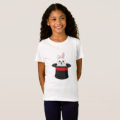 Schattigee konijn in Wizard Pet T-shirt (Voorkant volledig)