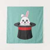 Schattigee konijn in Wizard Pet Wandkleed (Voorkant)