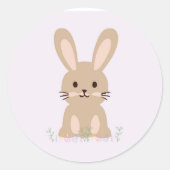 Schattigee konijn sticker (Voorkant)