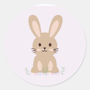 Schattigee konijn sticker