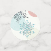 Schattigee konijnen en bloemen voorjaar Baby showe Confetti (Kleine voorkant)