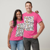 Schattigee konijnen en katten t-shirt (Unisex)