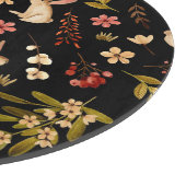 Schattigee konijnen: Waterverf handgetekend patroo Snijplank (Hoek)