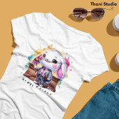 Schattigee Konijnenadvocaat Hoppy Pasen Aangepaste T-shirt