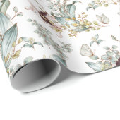 Schattigee  konijnenbloemen ontkoppeling cadeaupapier (Rol Hoek)