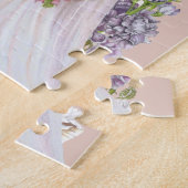 Schattigee konijnenbruiloft, jij wordt mijn Bloeme Legpuzzel (Zijkant)