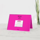 Schattigee konijnendisco Nieuwjaarskaart Bedankkaart (Achterkant)