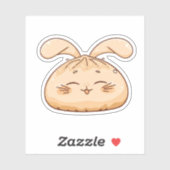 Schattigee konijnendumpling sticker (Vel)