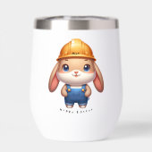 Schattigee Konijneningenieur Hoppy Pasen Aangepast (Achterkant)