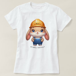 Schattigee Konijneningenieur Hoppy Pasen Aangepast T-shirt