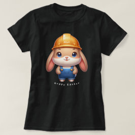 Schattigee Konijneningenieur Hoppy Pasen Douanenaa T-shirt