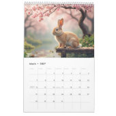 Schattigee konijnenkalender kalender (Mar 2027)