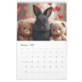 Schattigee konijnenkalender kalender (Feb 2027)
