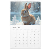 Schattigee konijnenkalender kalender (Jan 2027)