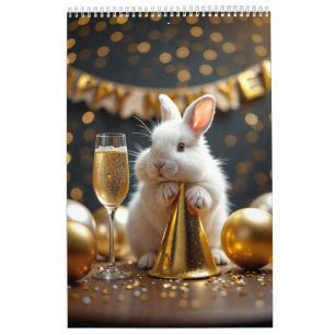 Schattigee konijnenkalender kalender