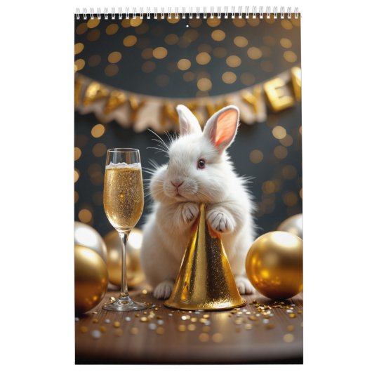 Schattigee konijnenkalender kalender (Hoes)