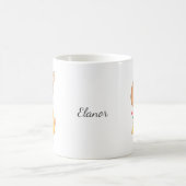 Schattigee Konijnenkunst Gepersonaliseerd met Naam Koffiemok (Center)