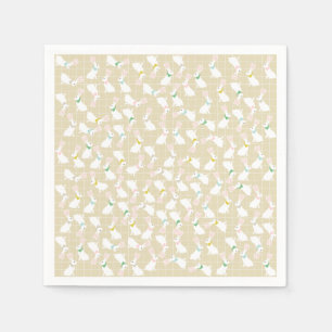 Schattigee konijnenpapieren servetten