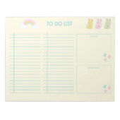 Schattigee konijnenplanner om te doen lijst notiti notitieblok (Voorkant)