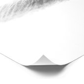 Schattigee konijnenpotloodtekening perfect poster (Hoek)