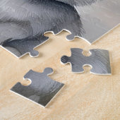 Schattigee konijnenpuzzel legpuzzel (Zijkant)