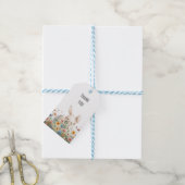 Schattigee konijnenverjaardag cadeaulabel (Met Touw)