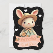 Schattigee konijnenverjaardag kaart (Voorkant)