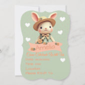 Schattigee konijnenverjaardag kaart (Achterkant)