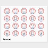 Schattigee konijntje sticker (Vel)