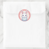 Schattigee konijntje sticker (Tas)