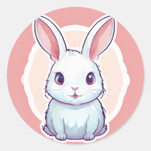 Schattigee konijntje sticker