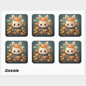 Schattigee konijntje sticker (Vel)