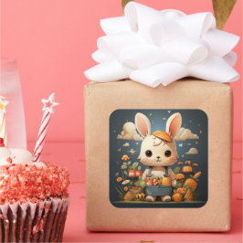 Schattigee konijntje sticker