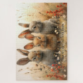Schattigee konijntjes dierlijke land puzzel legpuzzel (Verticaal)