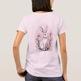 Schattigee konijntjes en lelies t-shirt