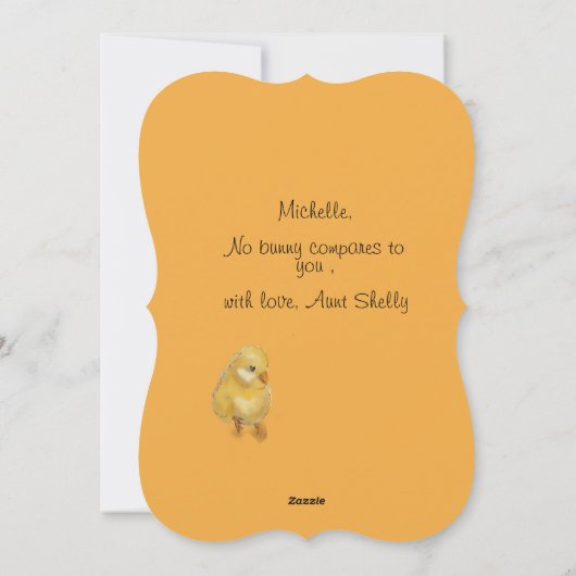 Schattigee konijntjes en wortelen feestdagenkaart (Achterkant)