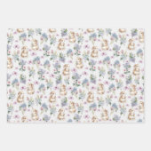 SCHATTIGEE KONIJNTJES PASEN INPAKPAPIER VEL (Voorkant)