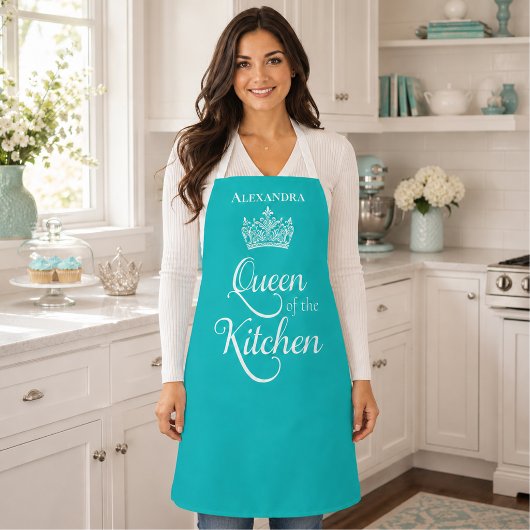 Schattigee koningin van de keuken schort
