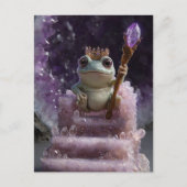 Schattigee koningskikker in een kristallen paleis briefkaart (Voorkant)