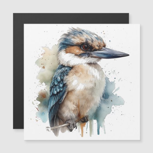 Schattigee Kookaburra op een Branch (Voorkant / Achterkant)