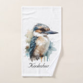 Schattigee Kookaburra op een Branch, custom Bad Handdoek (Handdoek)