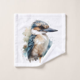 Schattigee Kookaburra op een Branch, custom Bad Handdoek