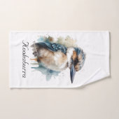 Schattigee Kookaburra op een Branch, custom Bad Handdoek (Handdoek)